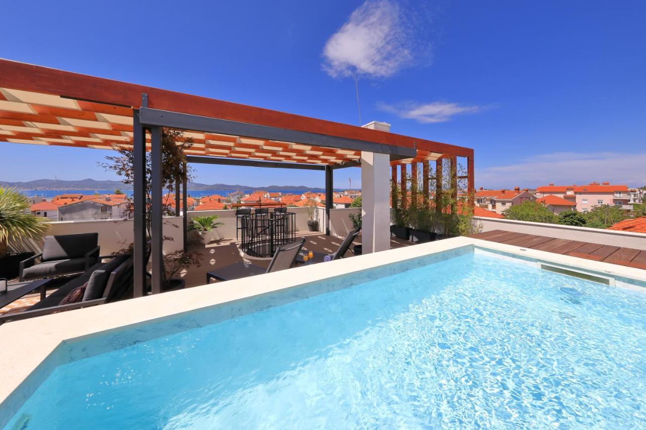 Penthouse Diem - Private Pool With Sea View 자다르 외부 사진